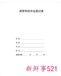 毕业生登记表写错了