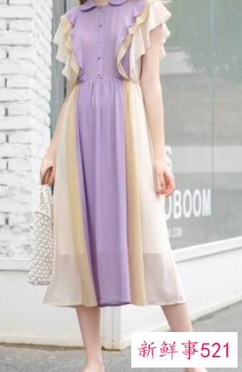 紫色连衣裙搭配什么颜色的围巾好看