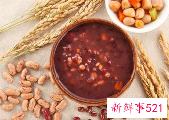 黑米花生核桃红枣粥的功效