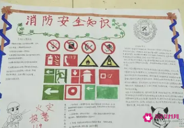 消防安全知识手抄报简单