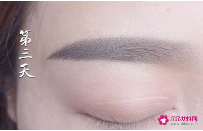 绣眉后1至7天的变化