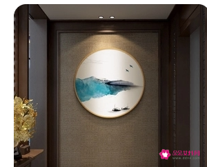 玄关画可不可以挂圆形的