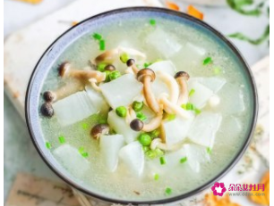 菌菇萝卜汤的做法