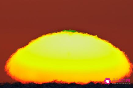 太阳有绿色的时候吗