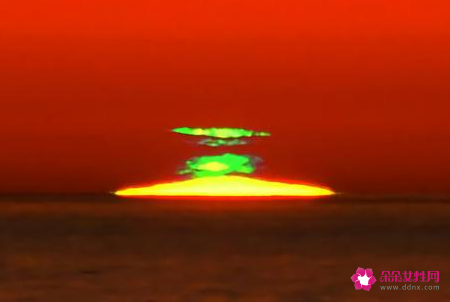 太阳有绿色的时候吗