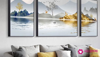 茶桌背景墙挂什么字画好