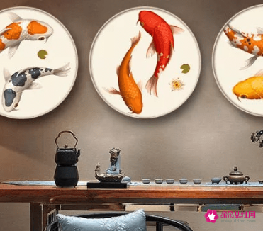 茶桌背景墙挂什么字画好