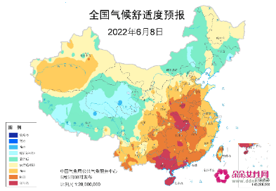 2022全国高考天气地图公布，强降水地区需警惕