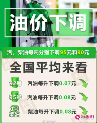 20日起油价要降了