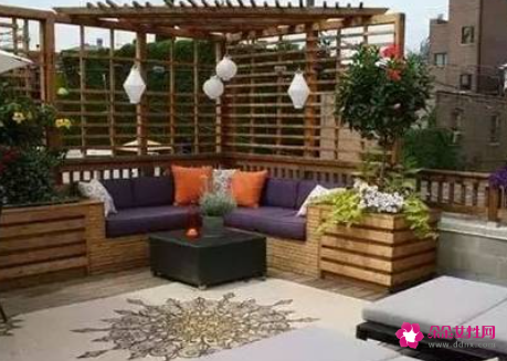 露天阳台装修效果图简约