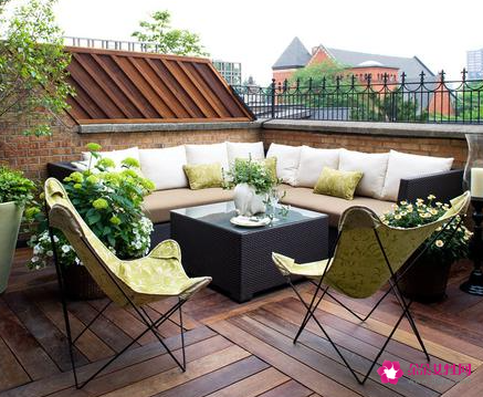 露天阳台装修效果图简约