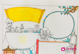 水浒传手抄报a3纸简单