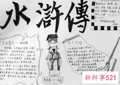 水浒传手抄报模板