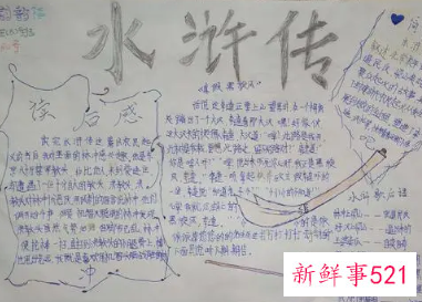 水浒传手抄报模板