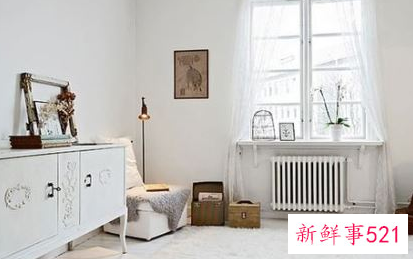 白色家具配什么颜色的墙纸