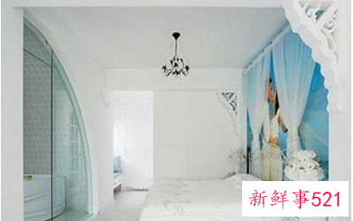 白色家具配什么颜色的墙纸