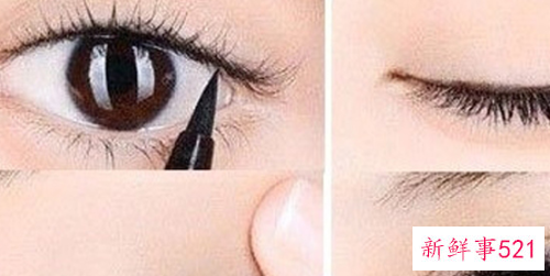 内双眼皮应该怎么画眼线