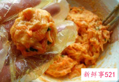 炸萝卜素丸子香酥的小窍门