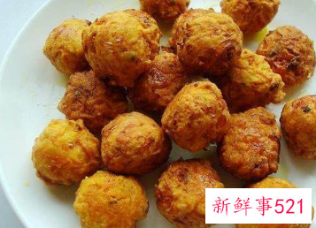 炸萝卜素丸子香酥的小窍门