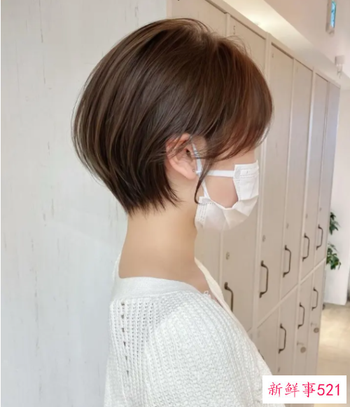 不用打理的超短发发型女