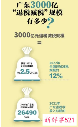今年广东退税减税规模约占全国12%