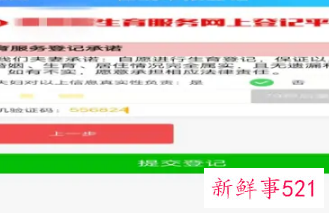 网上生育服务登记步骤