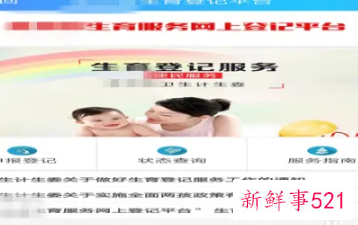 网上生育服务登记步骤