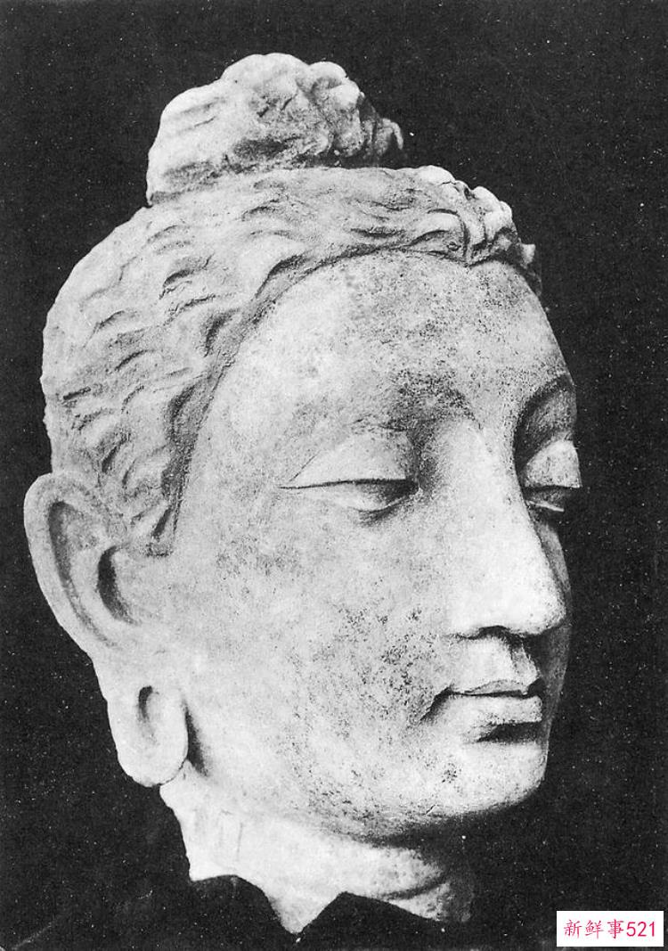 热瓦克佛寺遗址出土的壁画，阿富汗哈达佛遗址出土