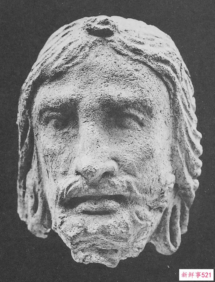 热瓦克佛寺遗址出土的壁画，阿富汗哈达佛遗址出土