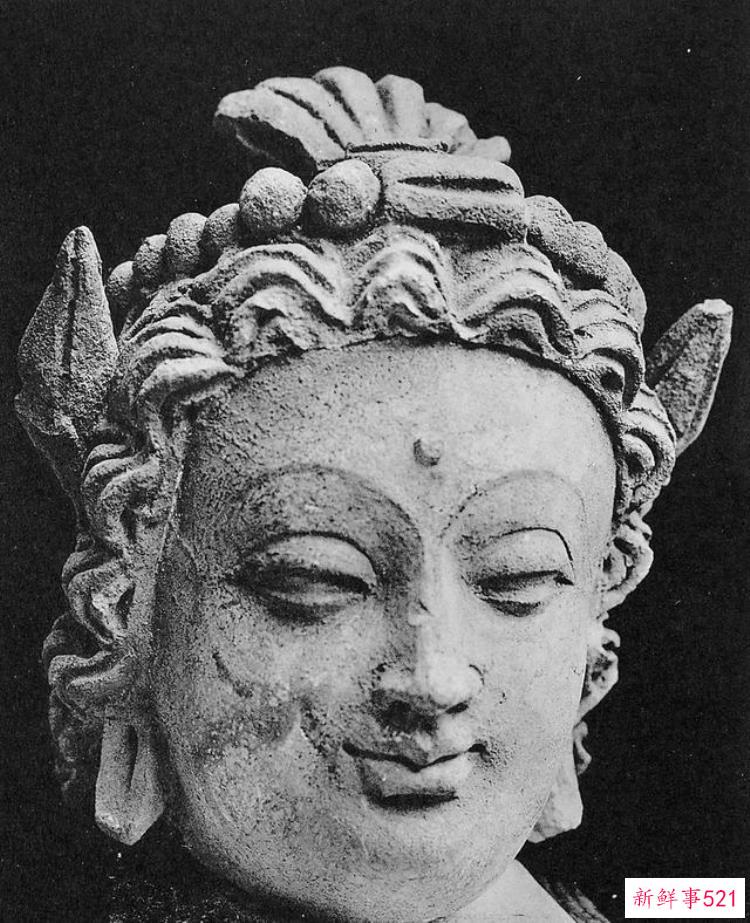 热瓦克佛寺遗址出土的壁画，阿富汗哈达佛遗址出土