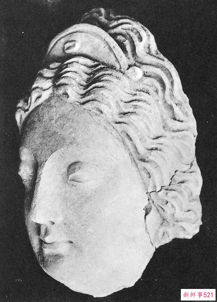 热瓦克佛寺遗址出土的壁画，阿富汗哈达佛遗址出土