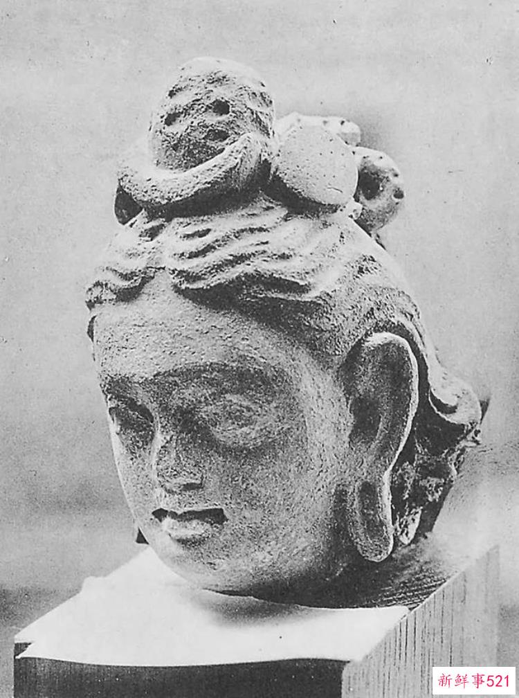 热瓦克佛寺遗址出土的壁画，阿富汗哈达佛遗址出土