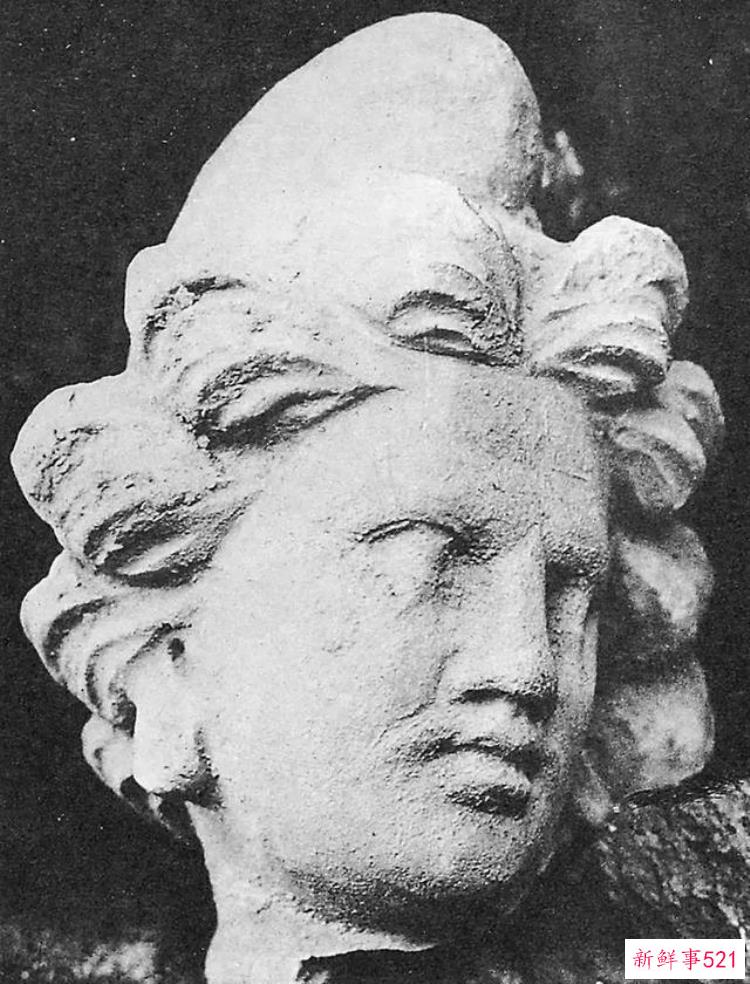 热瓦克佛寺遗址出土的壁画，阿富汗哈达佛遗址出土