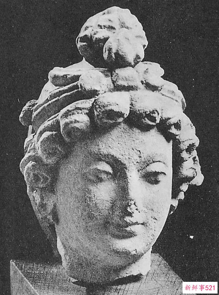 热瓦克佛寺遗址出土的壁画，阿富汗哈达佛遗址出土