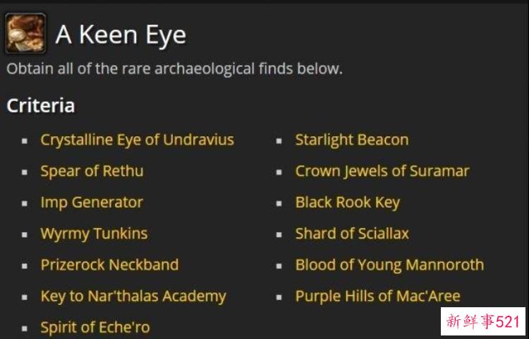 魔兽 考古学，魔兽考古物品上限