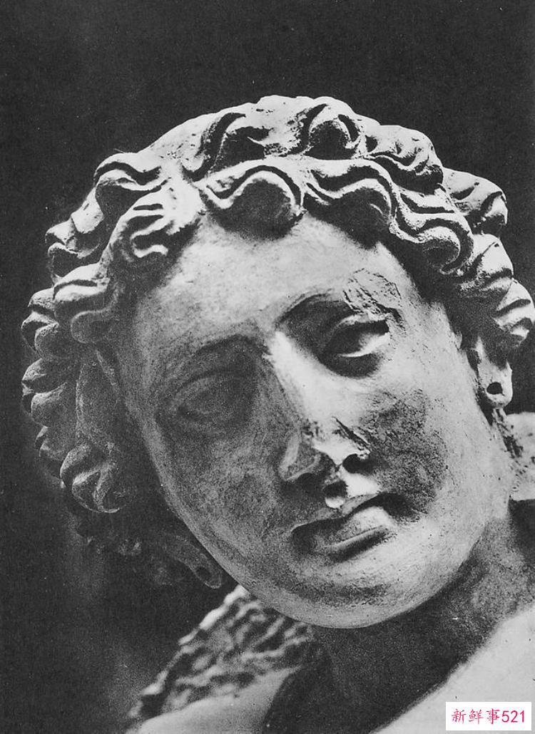 热瓦克佛寺遗址出土的壁画，阿富汗哈达佛遗址出土