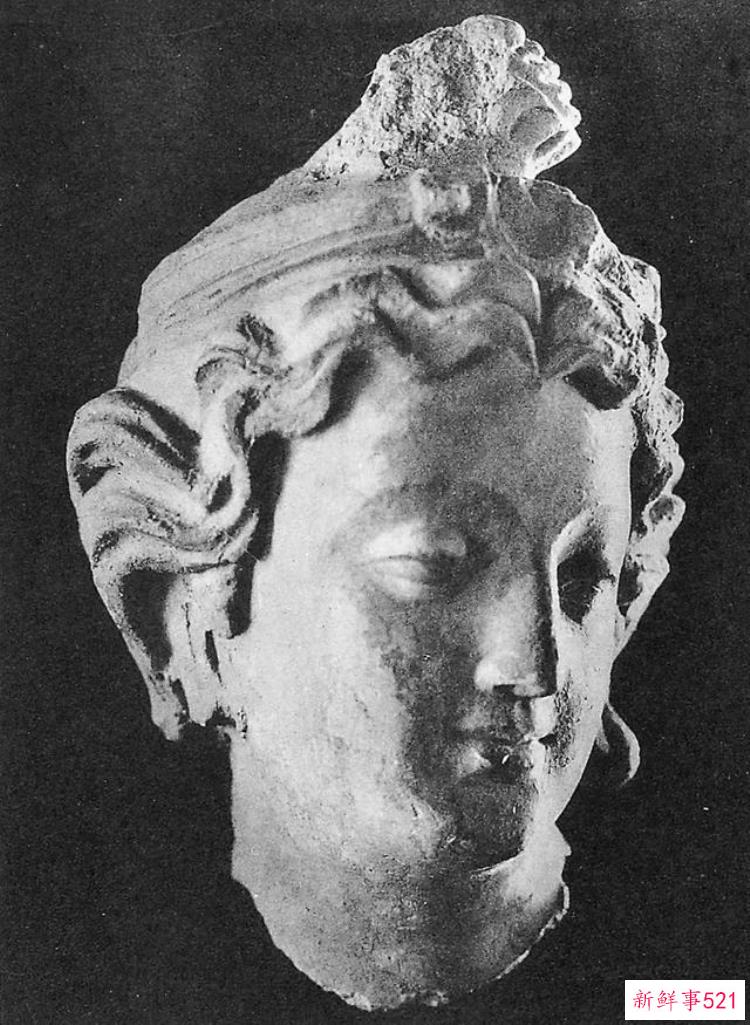 热瓦克佛寺遗址出土的壁画，阿富汗哈达佛遗址出土