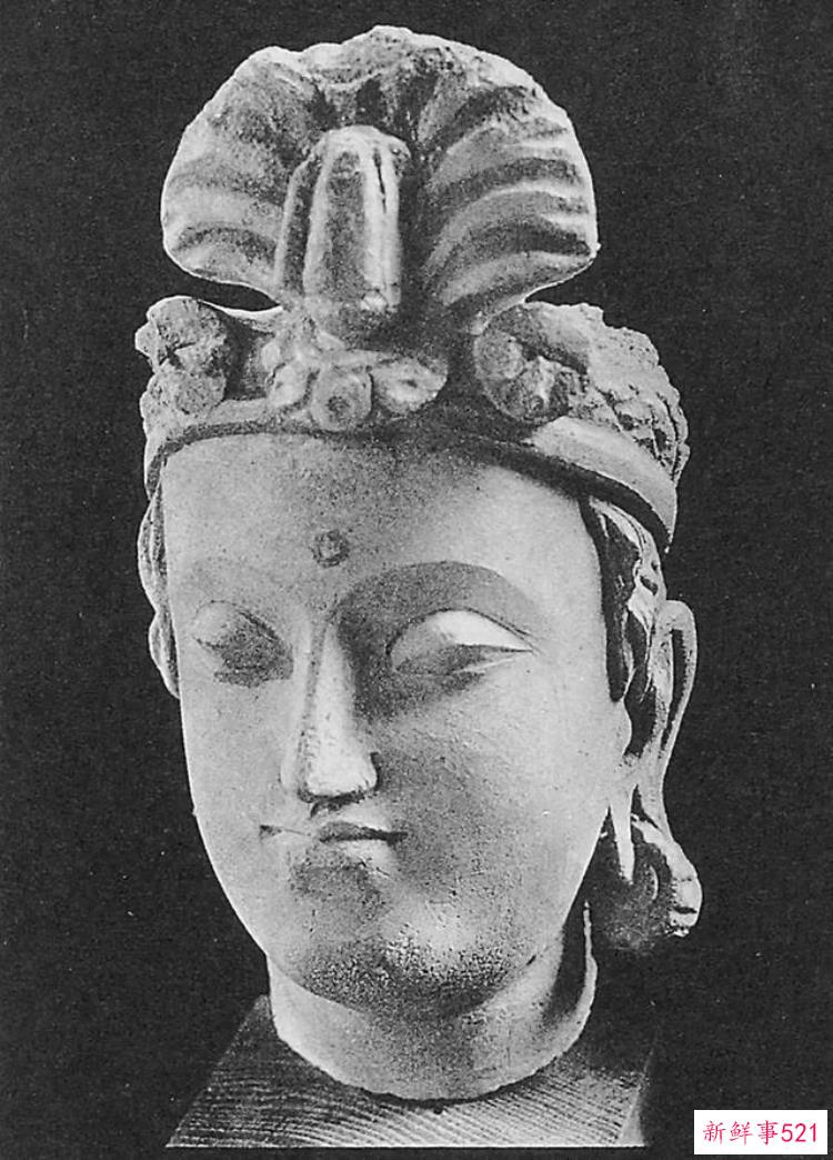 热瓦克佛寺遗址出土的壁画，阿富汗哈达佛遗址出土