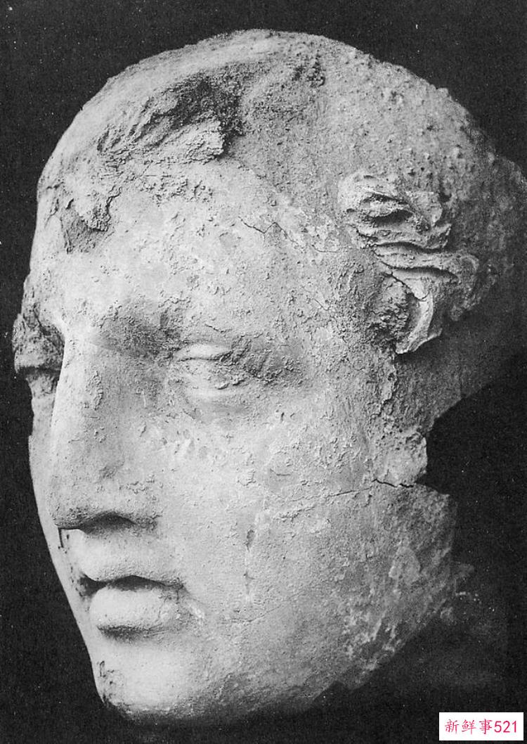 热瓦克佛寺遗址出土的壁画，阿富汗哈达佛遗址出土