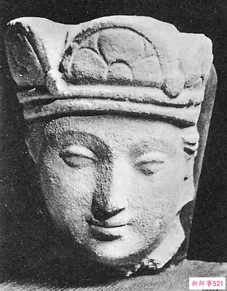 热瓦克佛寺遗址出土的壁画，阿富汗哈达佛遗址出土