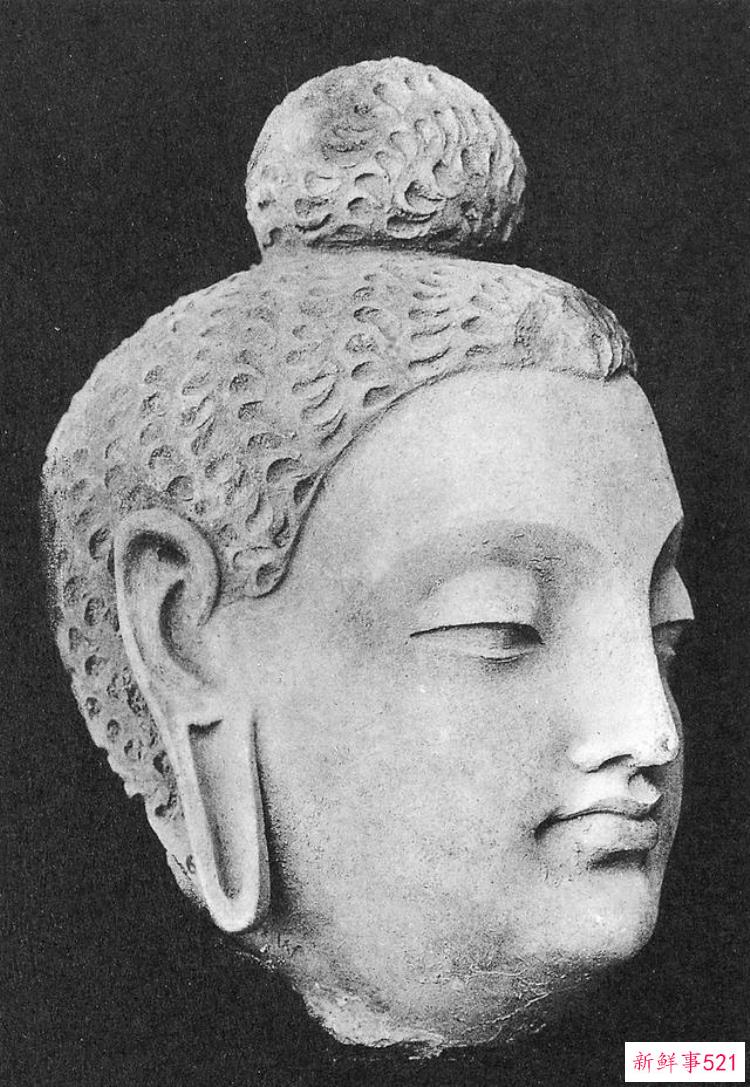 热瓦克佛寺遗址出土的壁画，阿富汗哈达佛遗址出土