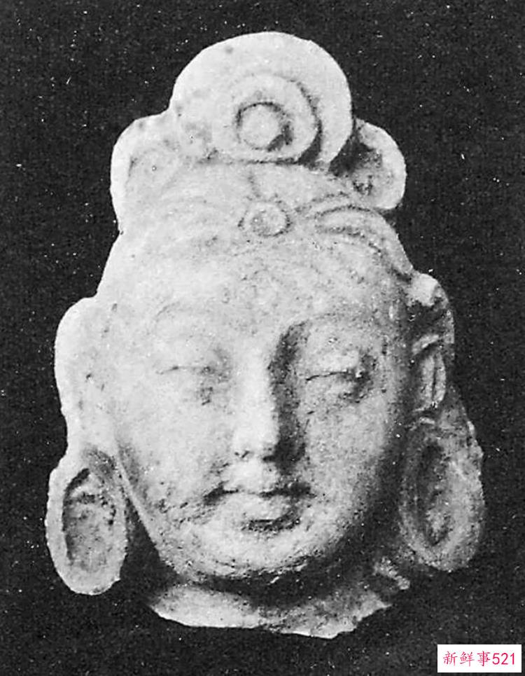 热瓦克佛寺遗址出土的壁画，阿富汗哈达佛遗址出土