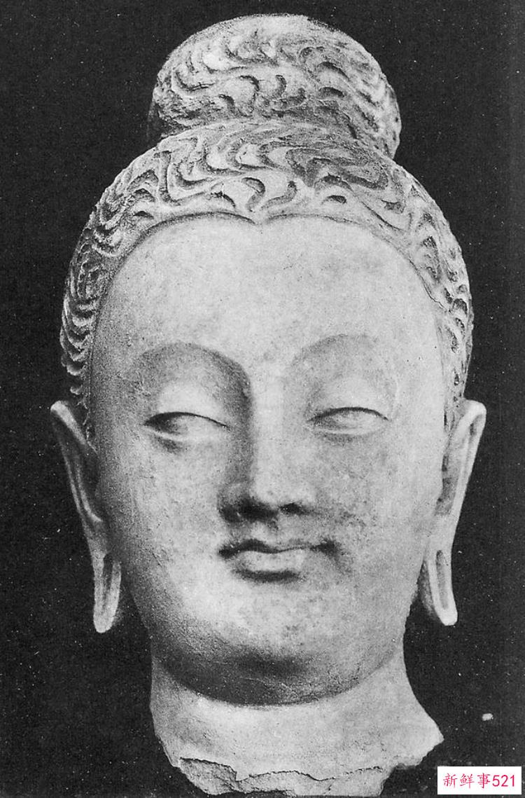 热瓦克佛寺遗址出土的壁画，阿富汗哈达佛遗址出土