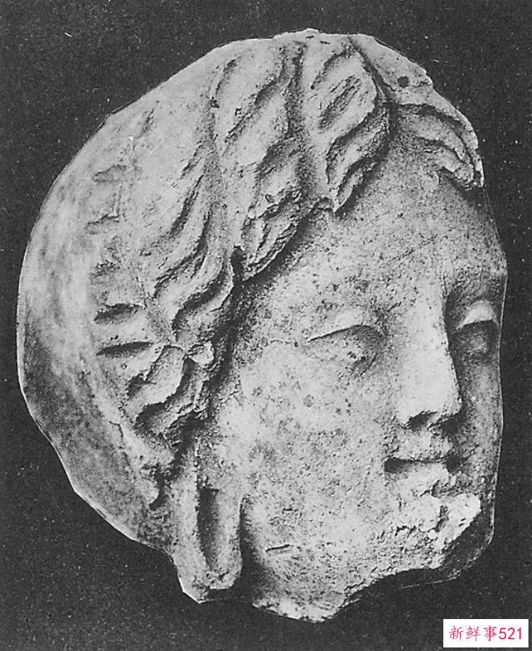 热瓦克佛寺遗址出土的壁画，阿富汗哈达佛遗址出土