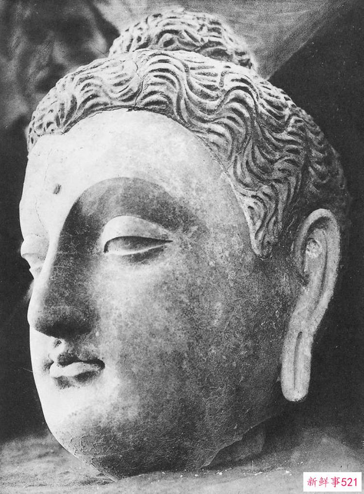 热瓦克佛寺遗址出土的壁画，阿富汗哈达佛遗址出土