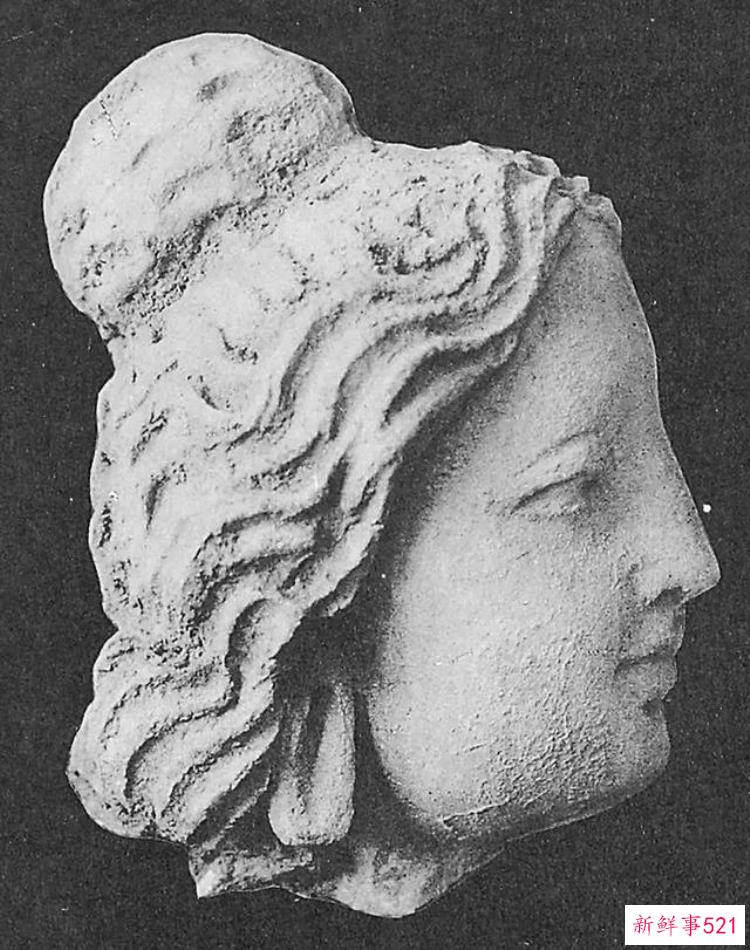 热瓦克佛寺遗址出土的壁画，阿富汗哈达佛遗址出土