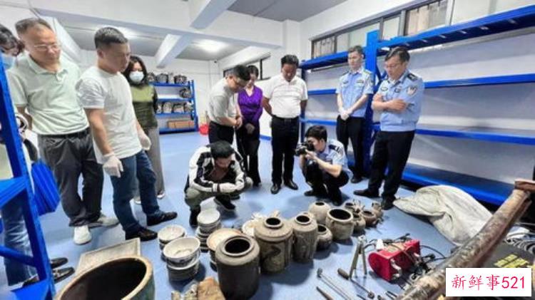 盗掘古墓葬四处挖出大量文物应城警方摧毁一特大盗掘古墓葬团伙