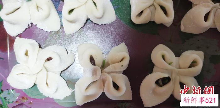 花瓣形馄饨。　刘茹 摄