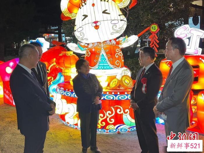 各界人士参观黄檗文化灯会。　黄檗会供图