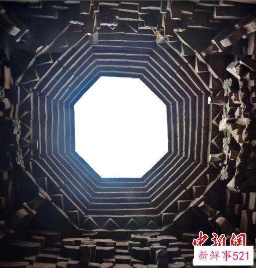 墓顶仰视图。　山西省考古研究院供图